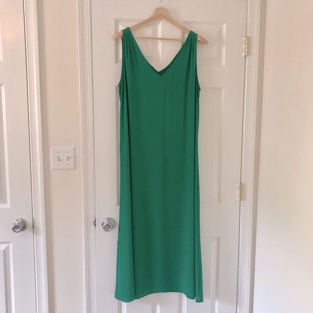 J.Crew Emerald Lightweight Maxi Dress